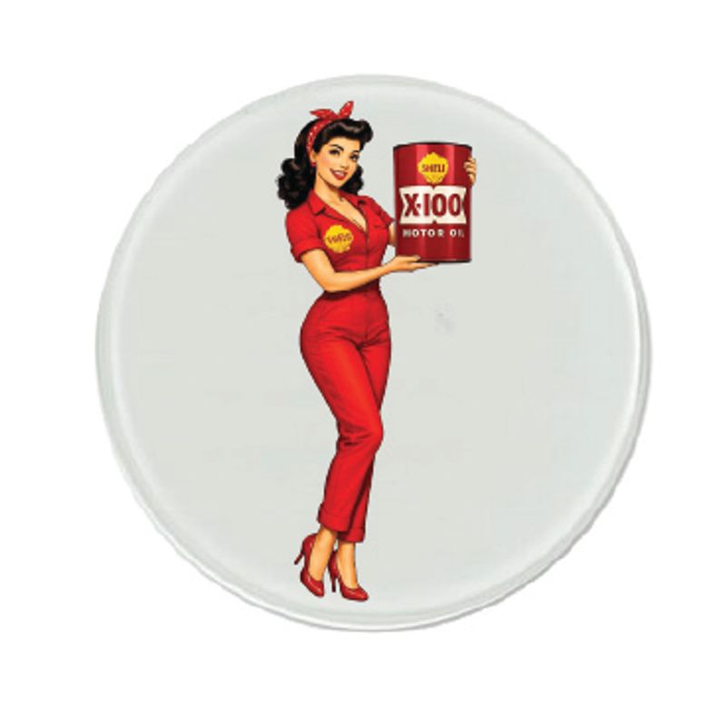 Dekorative ØL/ Glassbrikker Retro Shell Dama