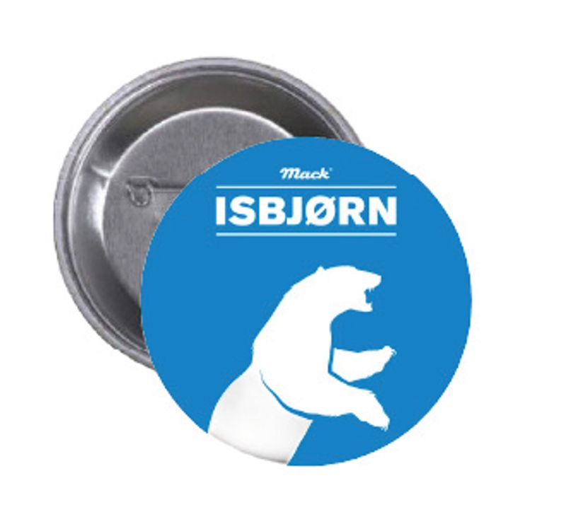 Isbjørn Button 55mm,Velg alternativ i menyen