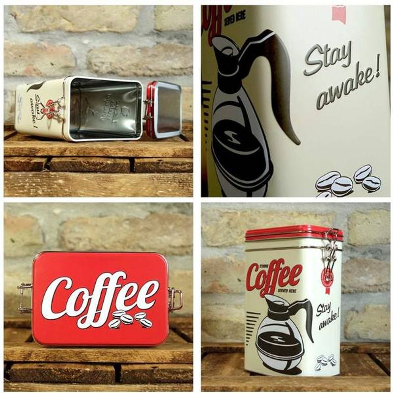 Kaffeboks i Metall
