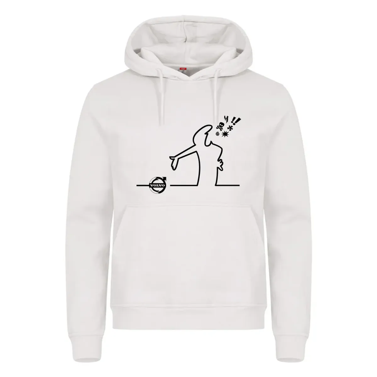 Streken sint på Volvo - hettegenser