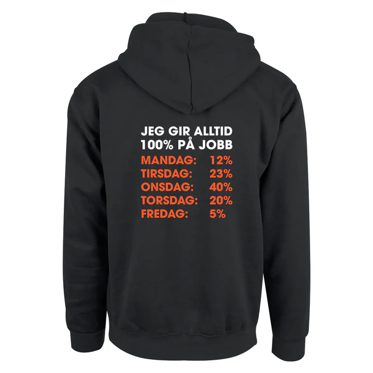 Jeg gir alltid 100% - hettegenser