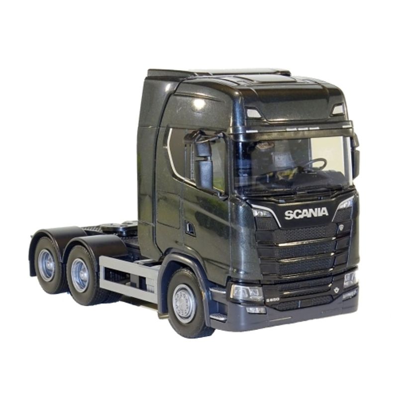 EMEK LASTEBIL SCANIA S V8 3-AXLE TREKKVOGN,SORT 1:25 