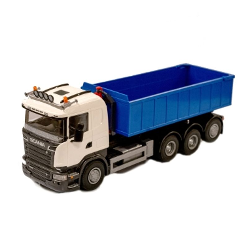 EMEK LASTEBIL SCANIA R-730 KROKBIL , HVIT 1:25