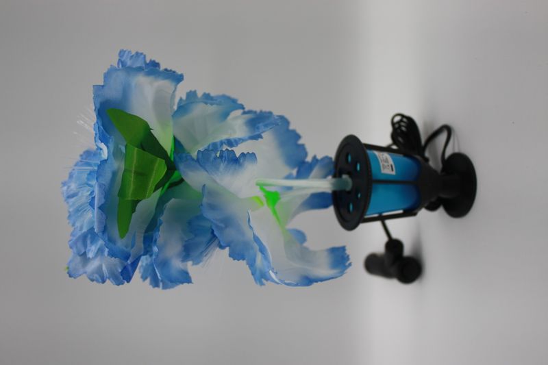 Blå blomst med led-lys