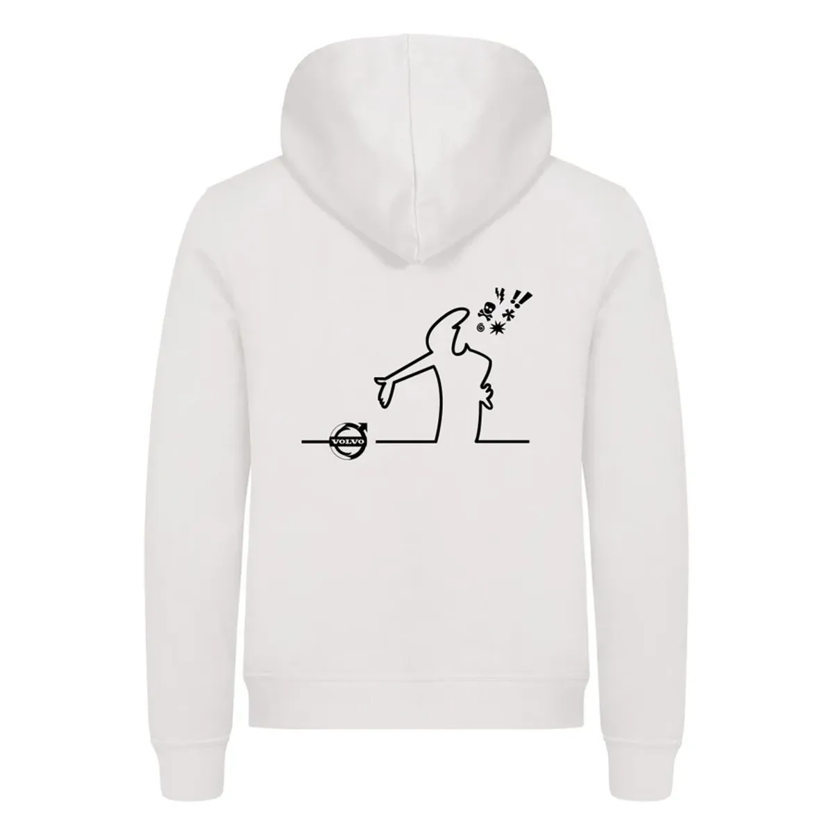 Streken sint på Volvo - hettegenser