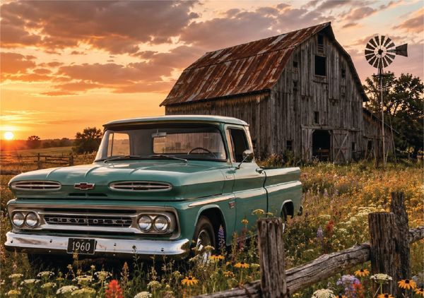Hovedbilde Grønn chevrolet 1960 Musematte