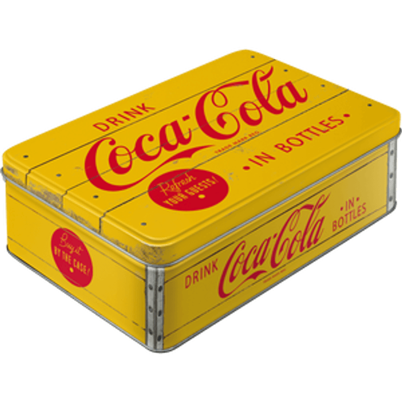 Coca- Cola Flat Metallboks