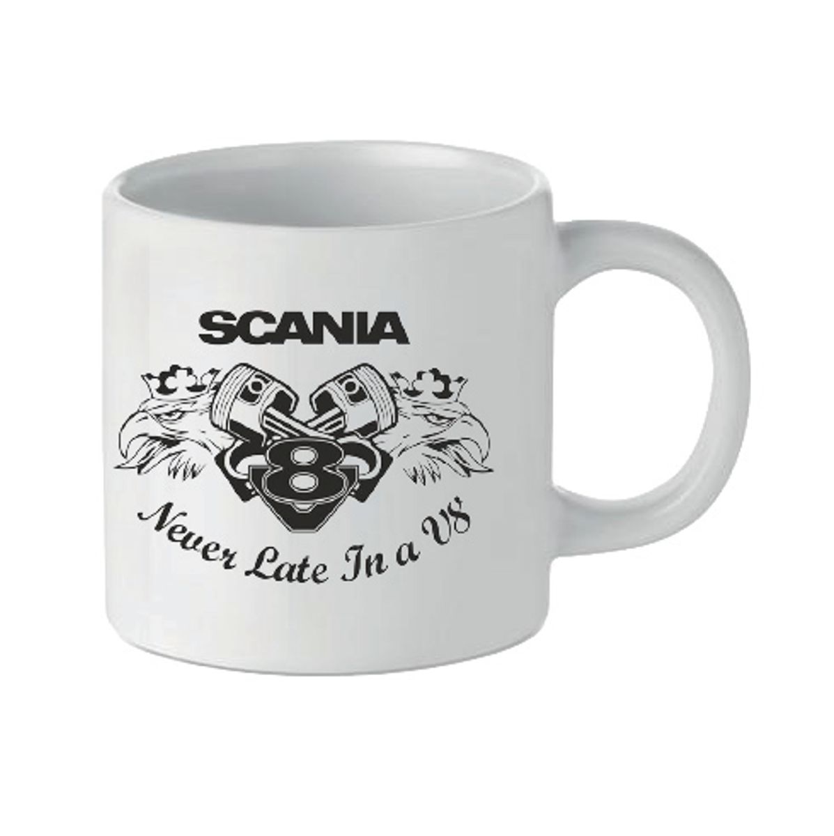 Newer late in a v8 Barnekopp keramikk med eske- 150ml