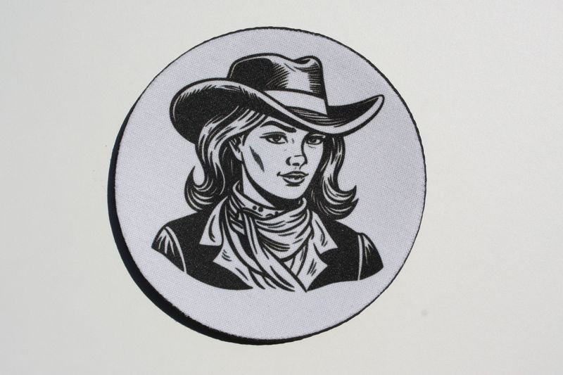 Cowgirl ØL Brikke