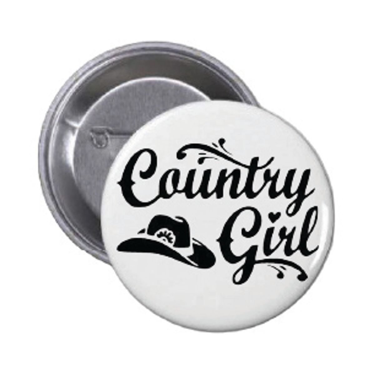 Country Girl Button 55mm, Velg alternativ i menyen