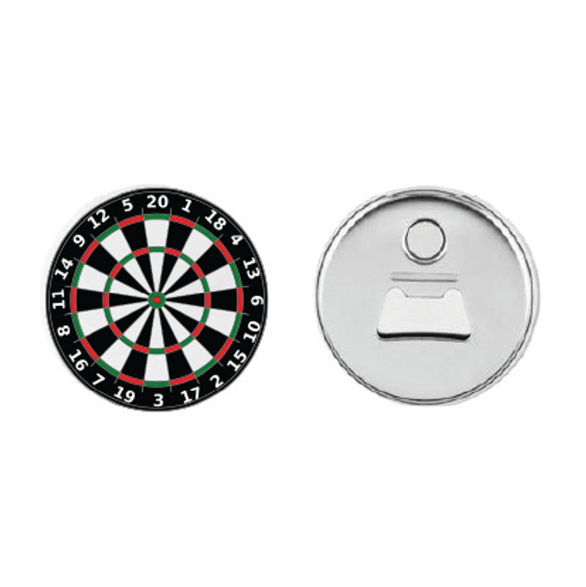 Dart Skive Button 55mm, Velg alternativ i menyen